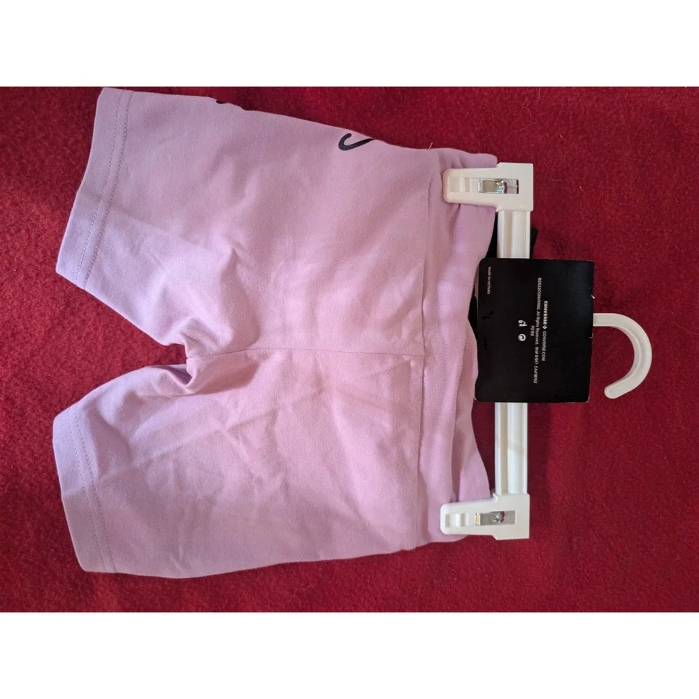 Converse Girls Pink 2 Piece Set Bike Shorts and Scrunchie NWT Size 4 Activewear